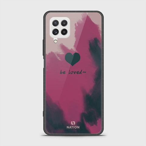 Samsung Galaxy M22 Cover - Onation Heart Series - HQ Ultra Shine Premium Infinity Glass Soft Silicon Borders Case