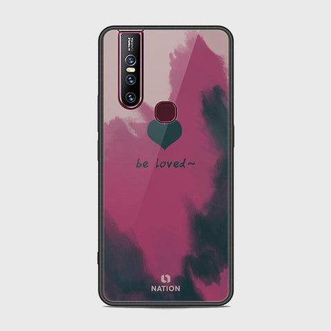 Vivo V15 Cover - Onation Heart Series - HQ Ultra Shine Premium Infinity Glass Soft Silicon Borders Case