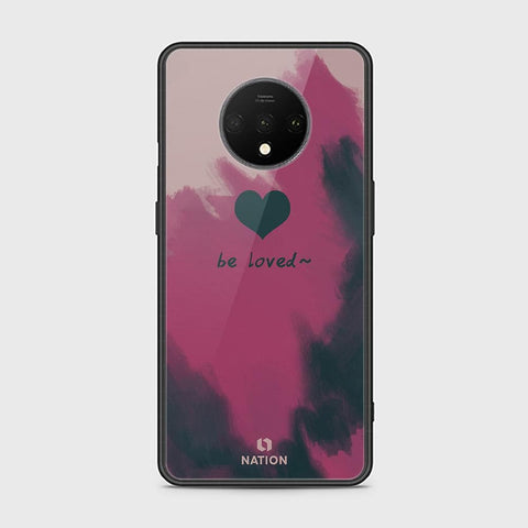 OnePlus 7T Cover - ONation Heart Series - HQ Ultra Shine Premium Infinity Glass Soft Silicon Borders Case