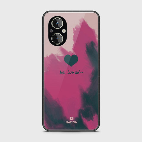 Oppo Reno 7 Lite Cover- Onation Heart Series - HQ Ultra Shine Premium Infinity Glass Soft Silicon Borders Case