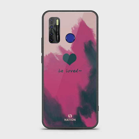 Infinix Hot 9 Pro Cover- Onation Heart Series - HQ Ultra Shine Premium Infinity Glass Soft Silicon Borders Case