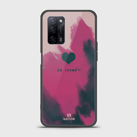 Oppo A55 5G Cover- Onation Heart Series - HQ Ultra Shine Premium Infinity Glass Soft Silicon Borders Case