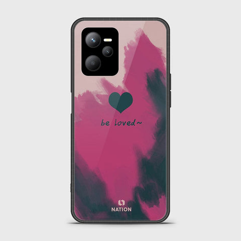 Realme V25 Cover- Onation Heart Series - HQ Ultra Shine Premium Infinity Glass Soft Silicon Borders Case