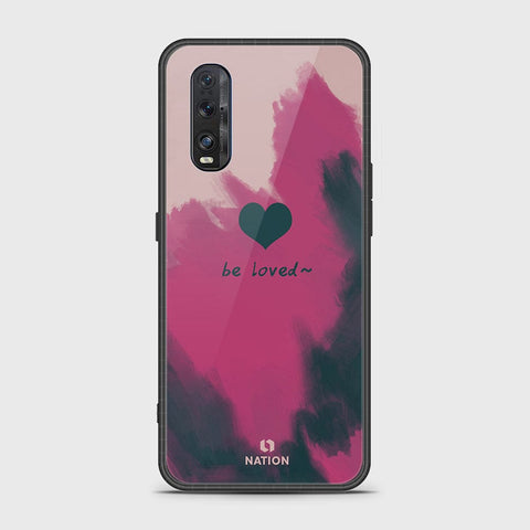 Oppo Find X2 Cover- Onation Heart Series - HQ Ultra Shine Premium Infinity Glass Soft Silicon Borders Case