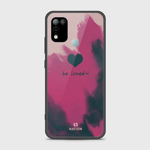 Infinix Hot 10 Play Cover- Onation Heart Series - HQ Ultra Shine Premium Infinity Glass Soft Silicon Borders Case