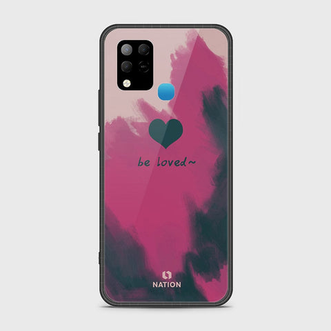 Infinix Hot 10s Cover- Onation Heart Series - HQ Ultra Shine Premium Infinity Glass Soft Silicon Borders Case