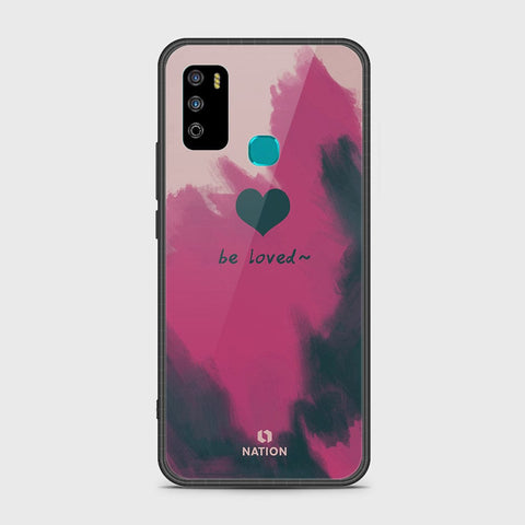 Infinix Hot 9 Play Cover- Onation Heart Series - HQ Ultra Shine Premium Infinity Glass Soft Silicon Borders Case