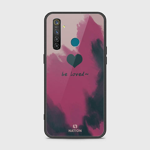 Realme 5 Pro Cover - ONation Heart Series - HQ Ultra Shine Premium Infinity Glass Soft Silicon Borders Case