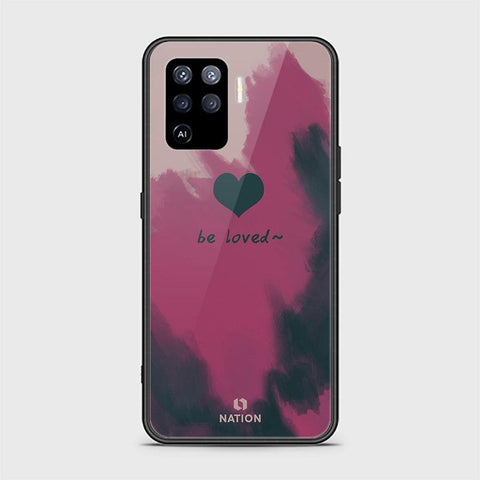 Oppo A94 Cover - ONation Heart Series - HQ Ultra Shine Premium Infinity Glass Soft Silicon Borders Case