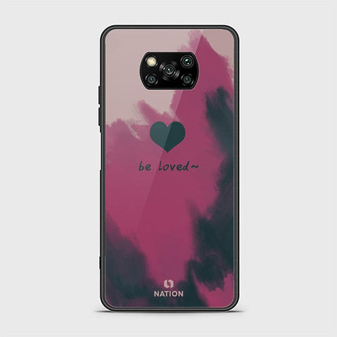 Xiaomi Poco X3 Cover - ONation Heart Series - HQ Ultra Shine Premium Infinity Glass Soft Silicon Borders Case