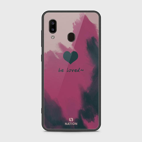 Samsung Galaxy A20 Cover - ONation Heart Series - HQ Ultra Shine Premium Infinity Glass Soft Silicon Borders Case