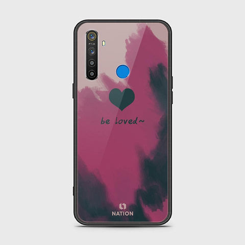 Realme 5 Cover - ONation Heart Series - HQ Ultra Shine Premium Infinity Glass Soft Silicon Borders Case