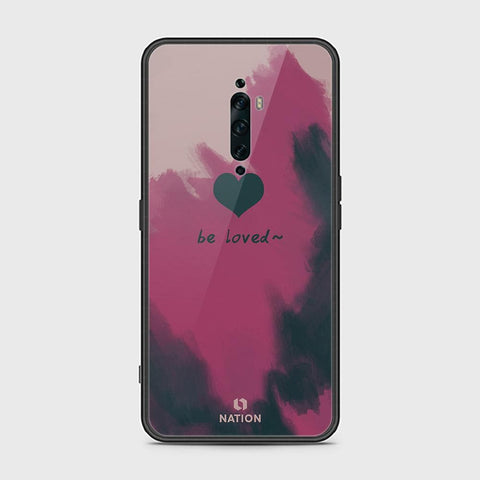 Oppo Reno 2F Cover - ONation Heart Series - HQ Ultra Shine Premium Infinity Glass Soft Silicon Borders Case