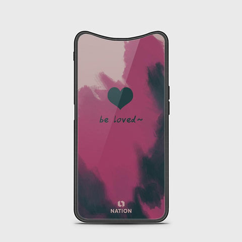 Oppo Find X Cover - ONation Heart Series - HQ Ultra Shine Premium Infinity Glass Soft Silicon Borders Case