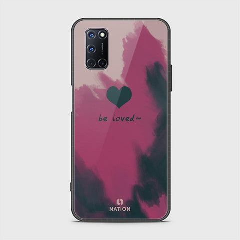 Oppo A92 Cover - ONation Heart Series - HQ Ultra Shine Premium Infinity Glass Soft Silicon Borders Case