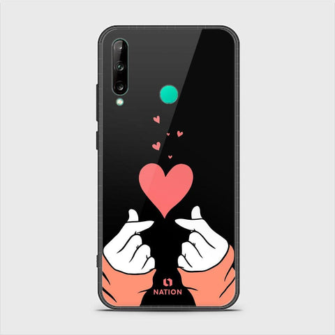 Huawei P40 lite E Cover - ONation Heart Series - HQ Ultra Shine Premium Infinity Glass Soft Silicon Borders Case