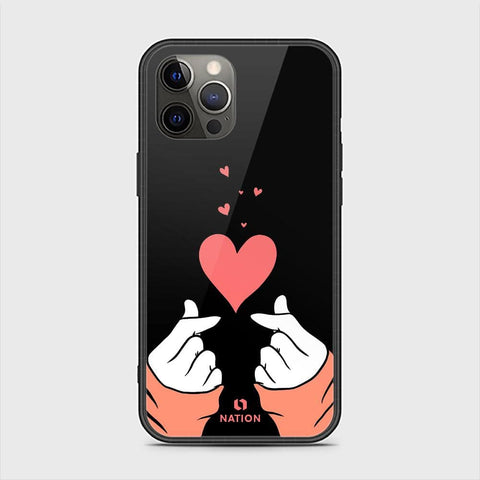 iPhone 11 Pro Max Cover - Onation Heart Series - HQ Ultra Shine Premium Infinity Glass Soft Silicon Borders Case