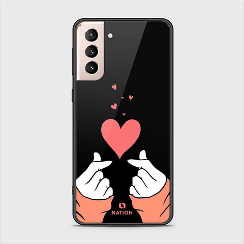 Samsung Galaxy S22 Plus 5G Cover - Onation Heart Series - HQ Ultra Shine Premium Infinity Glass Soft Silicon Borders Case