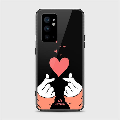 OnePlus 9RT 5G Cover- Onation Heart Series - HQ Ultra Shine Premium Infinity Glass Soft Silicon Borders Case