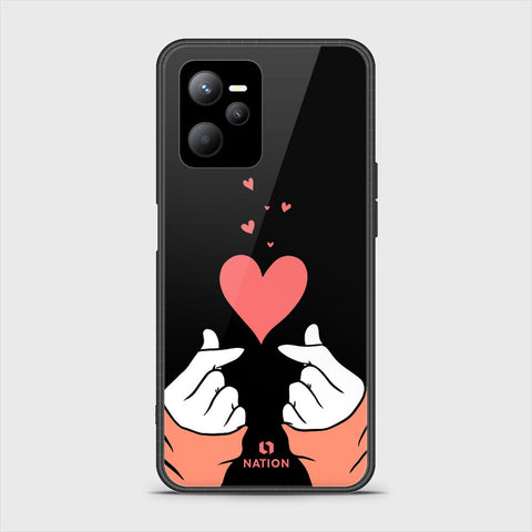 Realme Narzo 50A Prime Cover- Onation Heart Series - HQ Ultra Shine Premium Infinity Glass Soft Silicon Borders Case