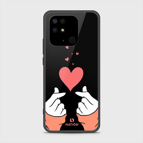 Xiaomi Redmi 10C Cover- Onation Heart Series - HQ Ultra Shine Premium Infinity Glass Soft Silicon Borders Case