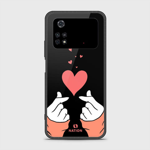 Xiaomi Poco M4 Pro 4G Cover- Onation Heart Series - HQ Ultra Shine Premium Infinity Glass Soft Silicon Borders Case