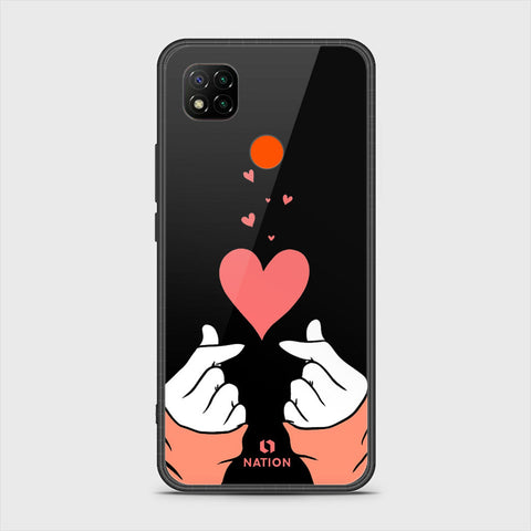 Xiaomi Redmi 10A Cover- Onation Heart Series - HQ Ultra Shine Premium Infinity Glass Soft Silicon Borders Case