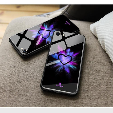 Oppo F3 Plus Cover - ONation Heart Series - HQ Ultra Shine Premium Infinity Glass Soft Silicon Borders Case