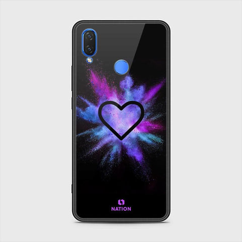 Huawei Honor 8C Cover - ONation Heart Series - HQ Ultra Shine Premium Infinity Glass Soft Silicon Borders Case