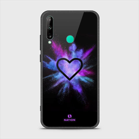 Huawei P40 lite E Cover - ONation Heart Series - HQ Ultra Shine Premium Infinity Glass Soft Silicon Borders Case