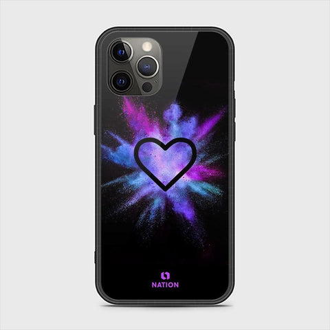 iPhone 11 Pro Max Cover - Onation Heart Series - HQ Ultra Shine Premium Infinity Glass Soft Silicon Borders Case