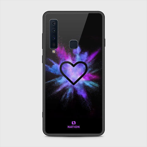 Samsung Galaxy A9s Cover - Onation Heart Series - HQ Ultra Shine Premium Infinity Glass Soft Silicon Borders Case