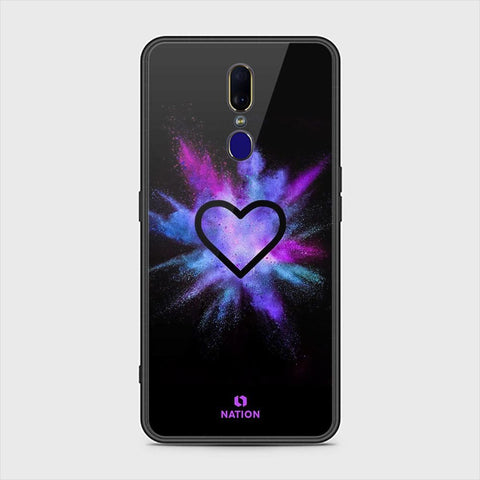 Oppo A9 Cover - Onation Heart Series - HQ Ultra Shine Premium Infinity Glass Soft Silicon Borders Case