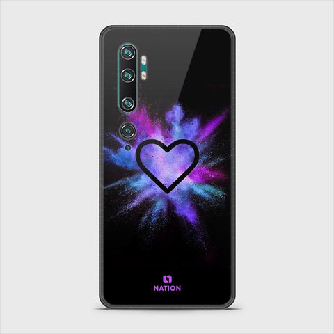 Xiaomi Mi Note 10 Cover - Onation Heart Series - HQ Ultra Shine Premium Infinity Glass Soft Silicon Borders Case