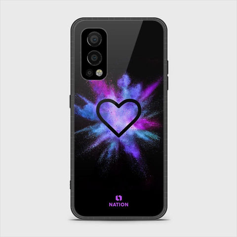 OnePlus Nord 2 Cover - Onation Heart Series - HQ Ultra Shine Premium Infinity Glass Soft Silicon Borders Case