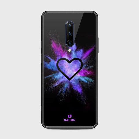 OnePlus 7 Pro Cover - Onation Heart Series - HQ Ultra Shine Premium Infinity Glass Soft Silicon Borders Case