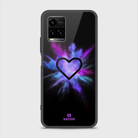 Vivo Y33T Cover - Onation Heart Series - HQ Ultra Shine Premium Infinity Glass Soft Silicon Borders Case