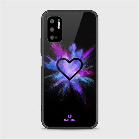 Xiaomi Redmi Note 10 5G Cover - Onation Heart Series - HQ Ultra Shine Premium Infinity Glass Soft Silicon Borders Case