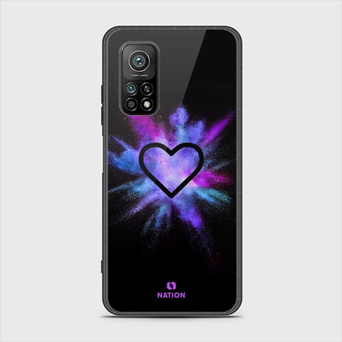 Xiaomi Mi 10T Pro Cover - ONation Heart Series - HQ Ultra Shine Premium Infinity Glass Soft Silicon Borders Case