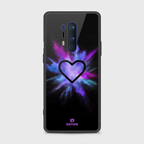 OnePlus 8 Pro Cover - ONation Heart Series - HQ Ultra Shine Premium Infinity Glass Soft Silicon Borders Case