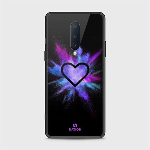 OnePlus 8 4G Cover - ONation Heart Series - HQ Ultra Shine Premium Infinity Glass Soft Silicon Borders Case