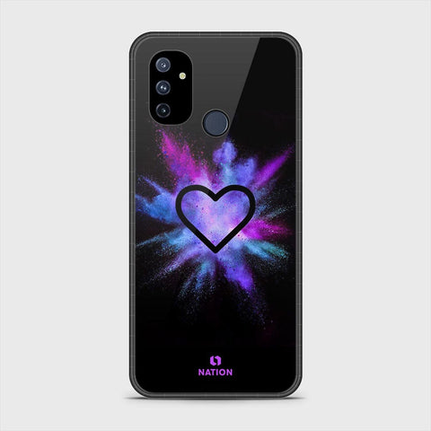 OnePlus Nord N100 Cover- Onation Heart Series - HQ Ultra Shine Premium Infinity Glass Soft Silicon Borders Case