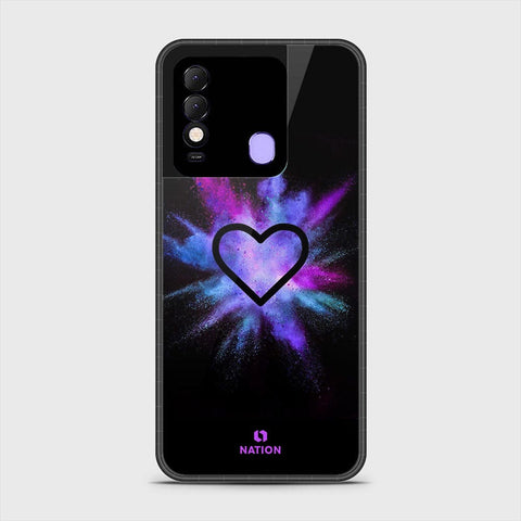 Tecno Spark 8 Cover- Onation Heart Series - HQ Ultra Shine Premium Infinity Glass Soft Silicon Borders Case