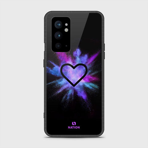 OnePlus 9RT 5G Cover- Onation Heart Series - HQ Ultra Shine Premium Infinity Glass Soft Silicon Borders Case