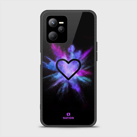 Realme Narzo 50A Prime Cover- Onation Heart Series - HQ Ultra Shine Premium Infinity Glass Soft Silicon Borders Case