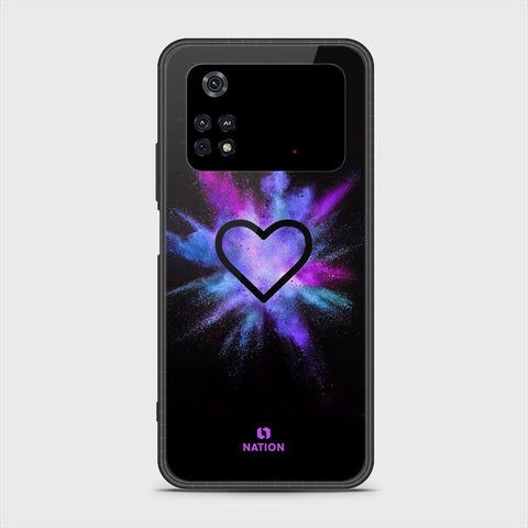 Xiaomi Poco M4 Pro 4G Cover- Onation Heart Series - HQ Ultra Shine Premium Infinity Glass Soft Silicon Borders Case