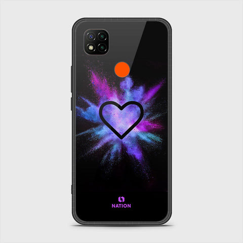 Xiaomi Redmi 10A Cover- Onation Heart Series - HQ Ultra Shine Premium Infinity Glass Soft Silicon Borders Case