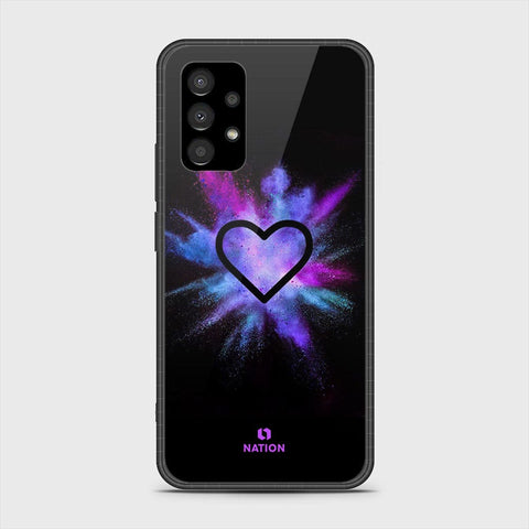 Samsung Galaxy A23 Cover- Onation Heart Series - HQ Ultra Shine Premium Infinity Glass Soft Silicon Borders Case