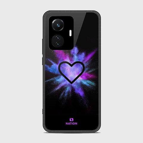 Vivo Y55 4G Cover- Onation Heart Series - HQ Ultra Shine Premium Infinity Glass Soft Silicon Borders Case