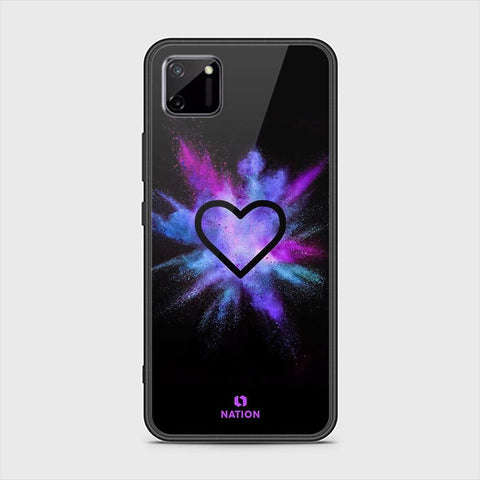 Realme C11 Cover - ONation Heart Series - HQ Ultra Shine Premium Infinity Glass Soft Silicon Borders Case